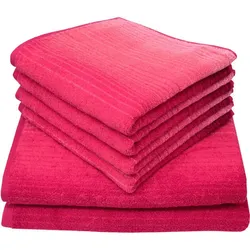 Dyckhoff Bio-Frottierserie Colori pink Duschtuch 70 x 140 cm