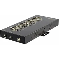 StarTech 8 Port industrieller USB auf RS232/422/485 Serieller Adapter - 15kv ESD Schutz - USB zu Seriell A... (USB-A, 8 Ports), Dockingstation + USB Hub, Schwarz