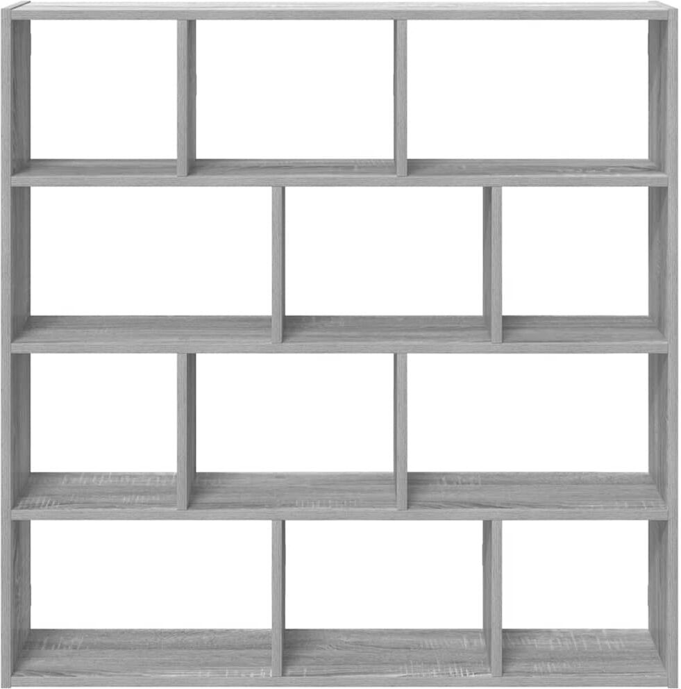 vidaXL Étagère cube murale 12 compartiments sonoma gris