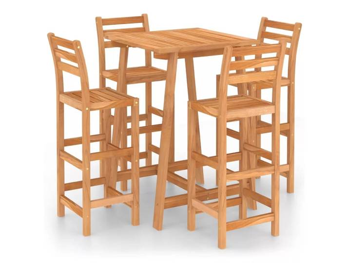 VidaXL - Bar-set akazienholz, One Size, Braun