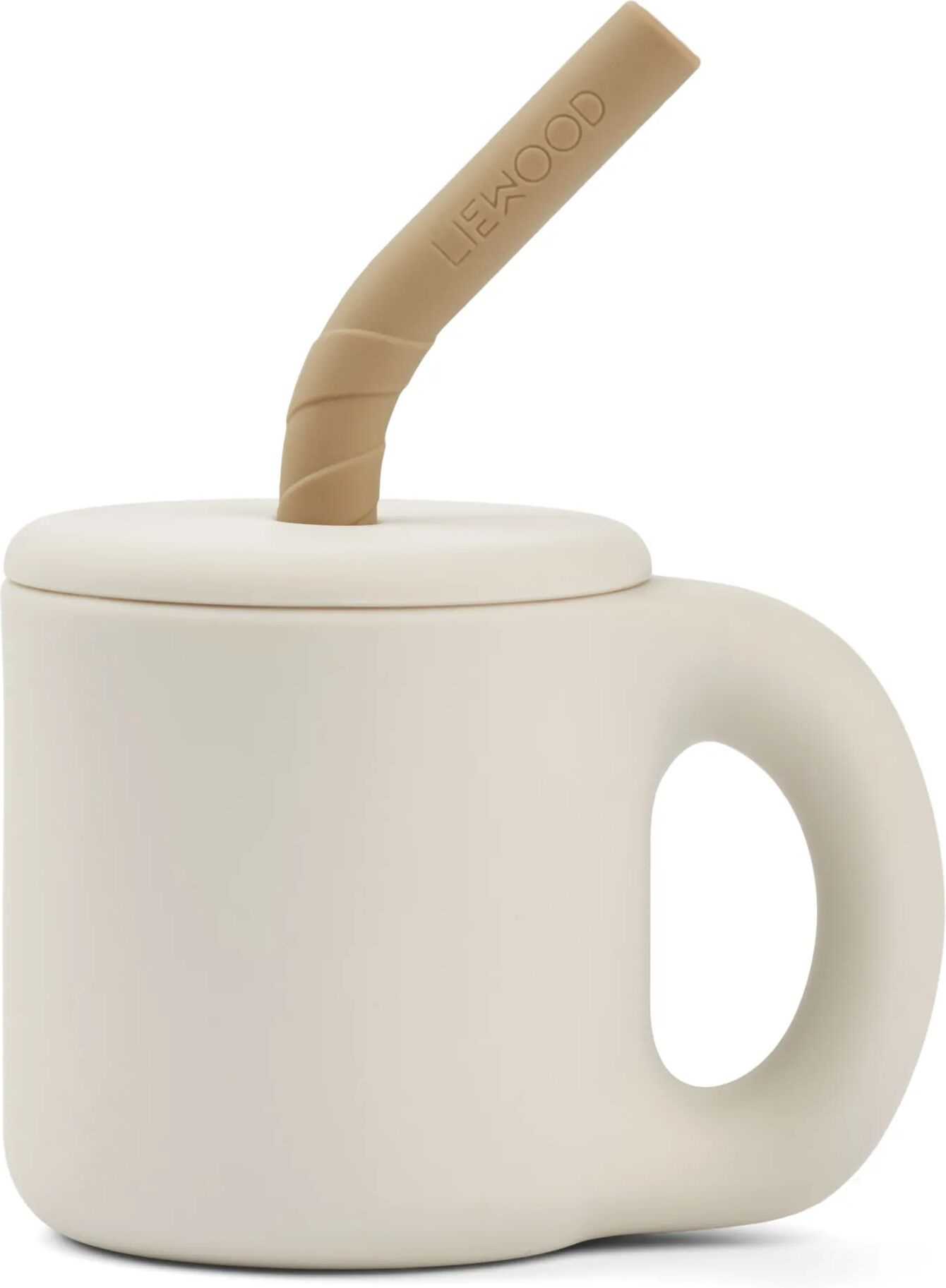 Liewood Tasse paille Jenna en silicone Sable taille unique
