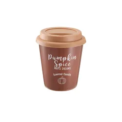 HOME STORY Duftkerze Kaffeebecher   ¦ braun ¦ Glas,Kunststoff,Paraffin ¦ Maße (cm): H: 10  Ø: 9.0