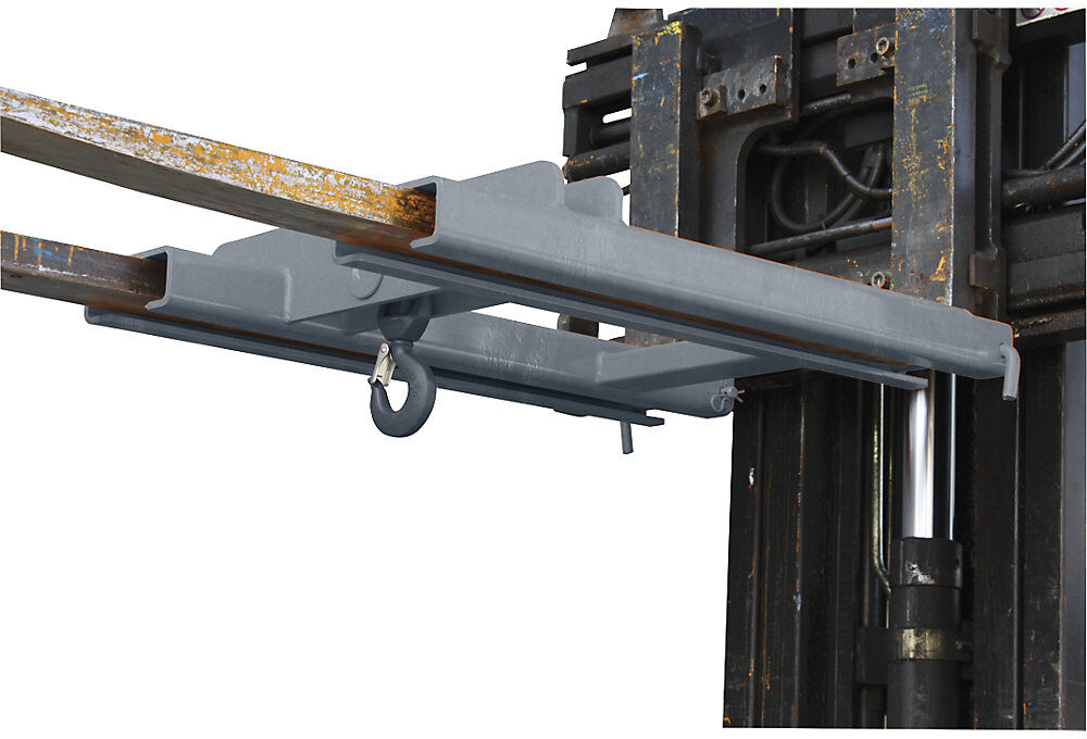Stapler-Aufsatz mit Lasthaken, für 2 Zinken, Tragfähigkeit 2000 kg, verzinkt Eichinger