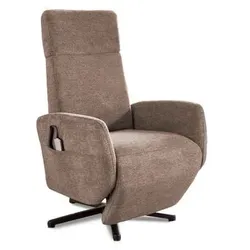 sit & more Sessel TV Morris Stoff Grau Taupe