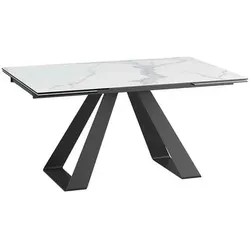 Akante Esstisch mit Auszug Ascension 150/230 x 100 cm Keramik Marmoroptik 150