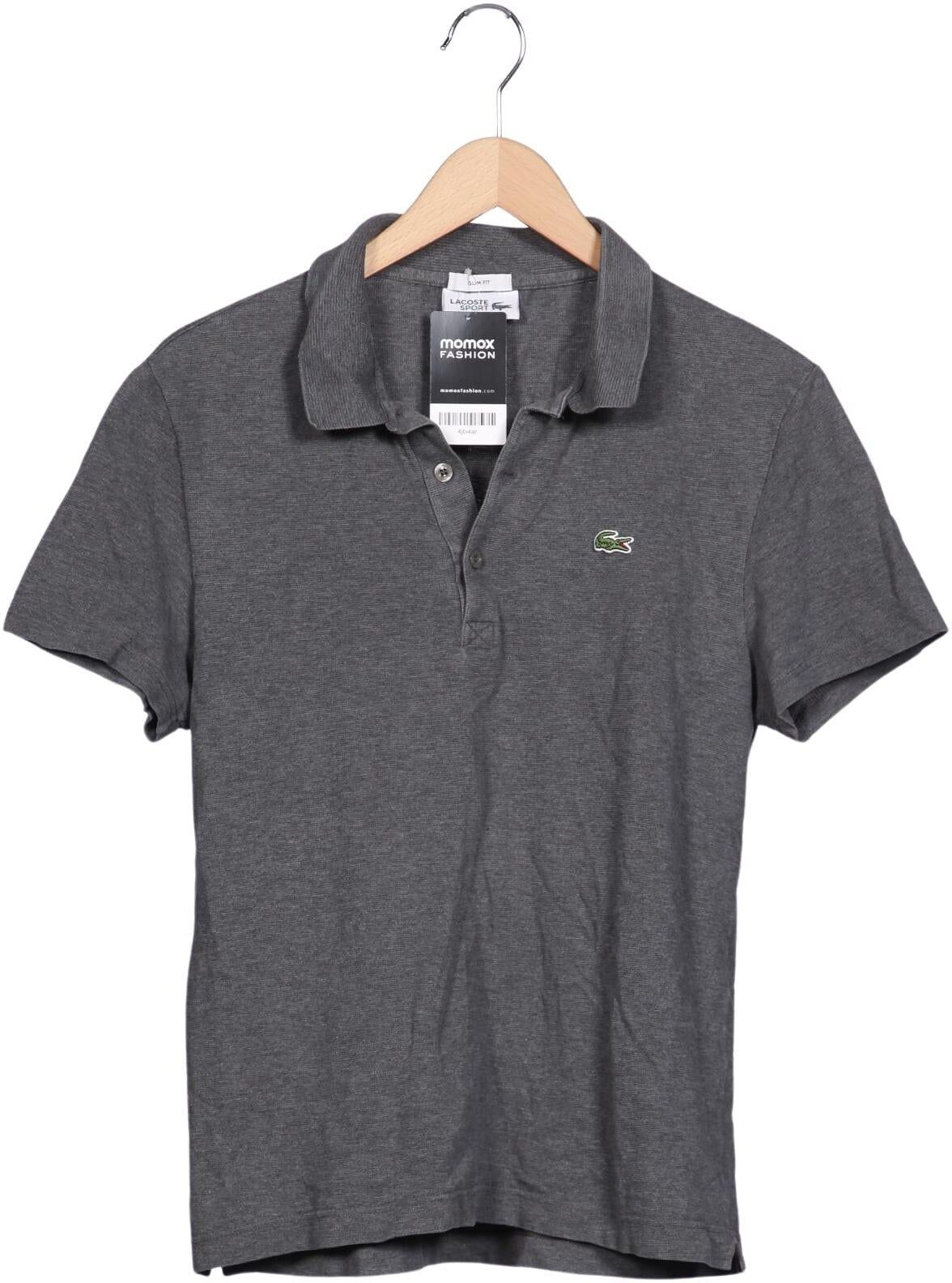 Lacoste Sport Herren Poloshirt, Grau, Gr. M, Baumwolle - Second Hand