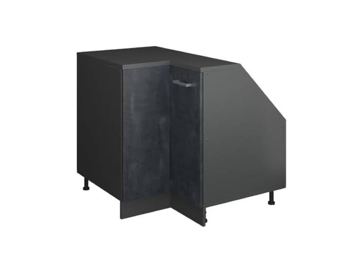 Vicco Küchenschrank für Dachschrägen R-Line, Schwarz Beton/Anthrazit 75.6 cm