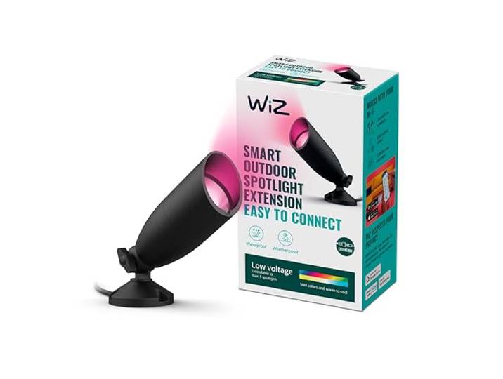 WiZ Buitenlamp - Grondspot Uitbreidingsset - Gekleurd en Wit Licht - Slimme LED Verlichting - 12V - Zwart