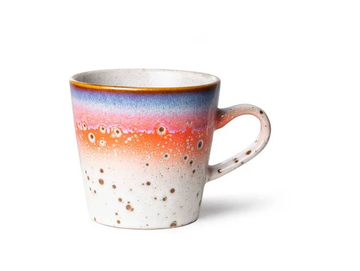 HKliving Tasse à café Americano 70 s 27 cl Asteroids'