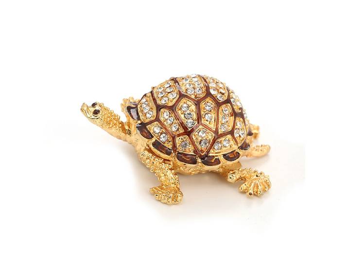 Décoration animale maison avec tortues émaillées