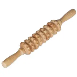 relaxdays Massage Roller Holz braun
