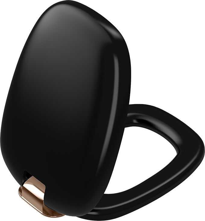 Vitra Plural WC siège 126-083-029 noir mat / cuivre, avec fermeture amortie, dégagement rapide