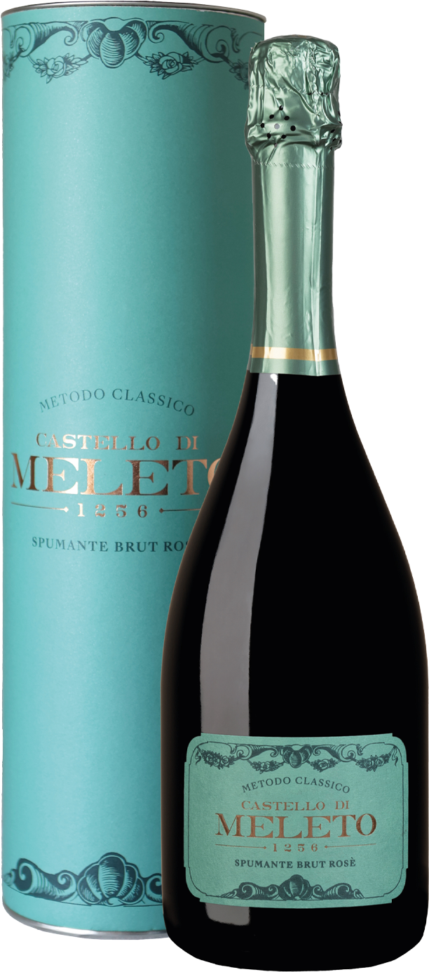 Sparkling Brut Rosè Castello di Meleto 2019 (Packaging)