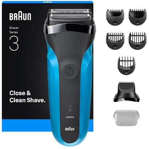 Braun Series 3 310BT (schwarz/blau, Wet&Dry)