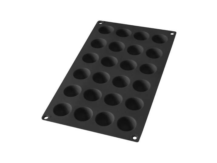 Lékué Moule demi-sphère en silicone Lékué lot de 24 Noir