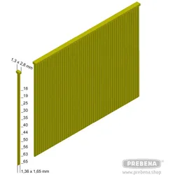 Prebena, Tackerklammern + Tackernägel, Stauchkopfnägel verzinkt geharzt50 mm