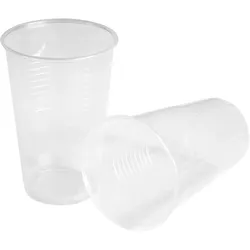 1000 Becher Plastikbecher Kunststoff klar transparent, 0,3l, PP