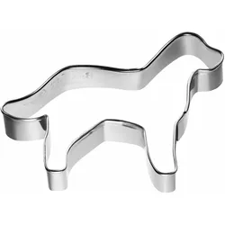 BIRKMANN Ausstechform Hund stehend, Plätzchenform, Ausstecher, Ausstechform, Keks Form, Edelstahl, 7,5 cm, 198739