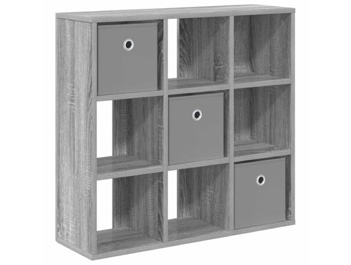 Sideboard mit Schubladen Graues Sonoma 73,5 x 24 x 69,5 cm Holzwerkstoff Modernes Design, versenkte Griffe, flexible Regale, stabiler Holzwerkstoff, Montage zu zweit