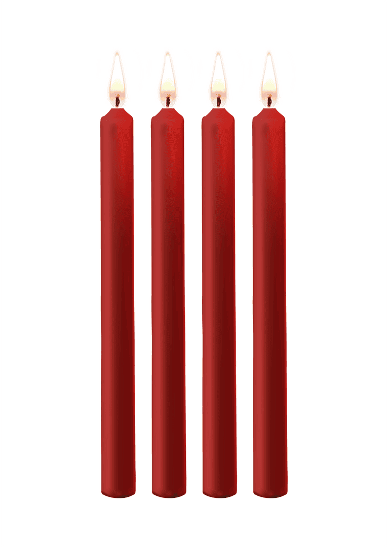 Ouch Bougies de cire excitantes - 4 Pieces - Large - Red