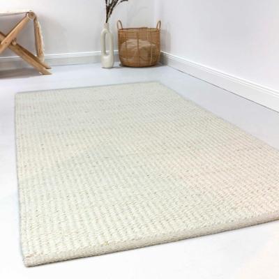 Wollteppich ESPRIT "Gobi, ESP-7112", weiß, B:130cm H:10mm L:190cm, Jute, Wolle, Teppiche, Naturfaserteppich aus Jute und Wolle, handgewebt