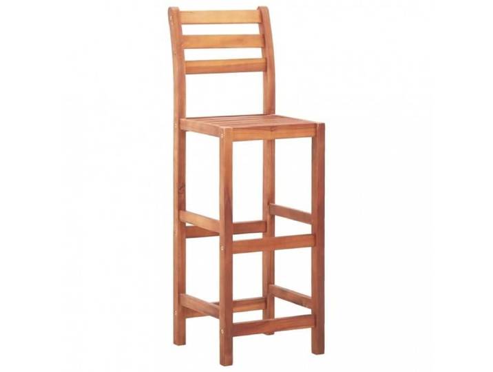 Tabourets de bar Chaises de bar 4 pcs Bois d'acacia solide - Marron - Adulte - Lot de 4