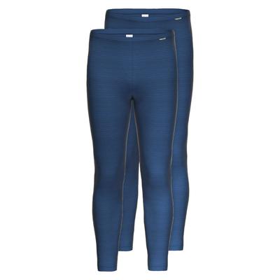 Lange Unterhose AMMANN "2er Pack lange Unterhose Day Classic", Herren, Gr. 6, blau (dunkelblau), Obermaterial: 75% Baumwolle CO. 25% Polyester PES., Unterhosen Lange Unterhose