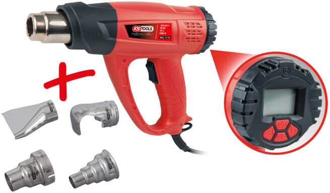 KS Tools Décapeur thermique digital, 5 pcs. (960.1175)
