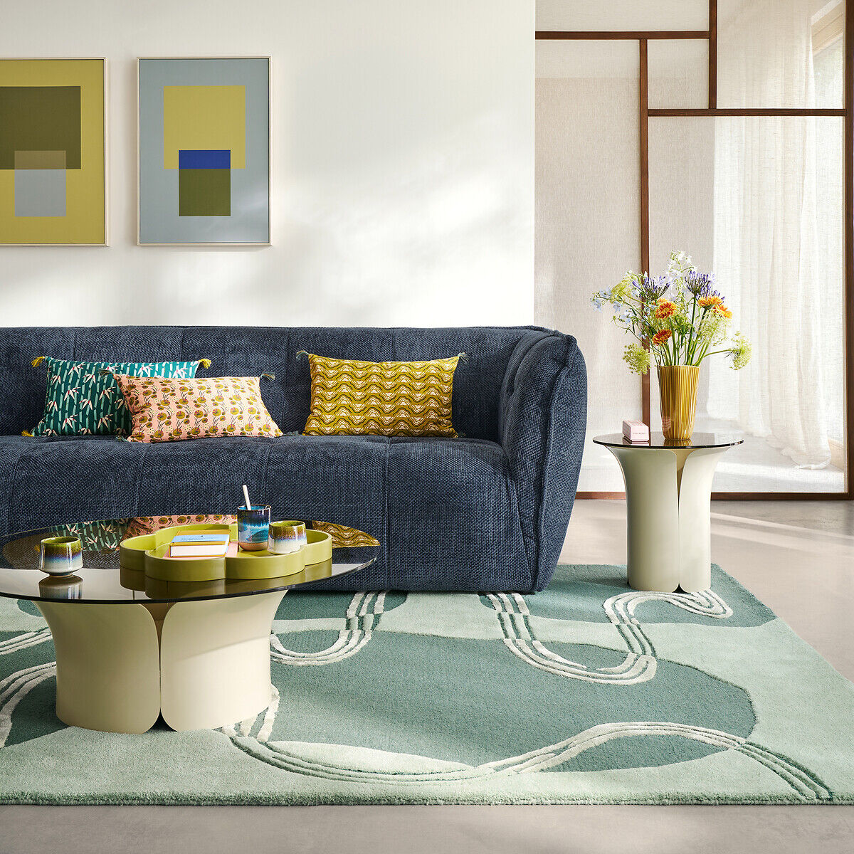 LA REDOUTE INTERIEURS Tapis en 77% laine, NOTTON