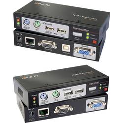 LINDY LINDY Cat.5 KVM Extender Combo 300 PS/2 KVM Extender über Netzwerkkabel RJ45 300 m 39378