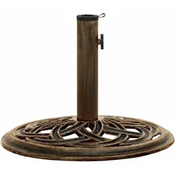 vidaXL Sonnenschirmständer Bronzen 44x44x31 cm Gusseisen