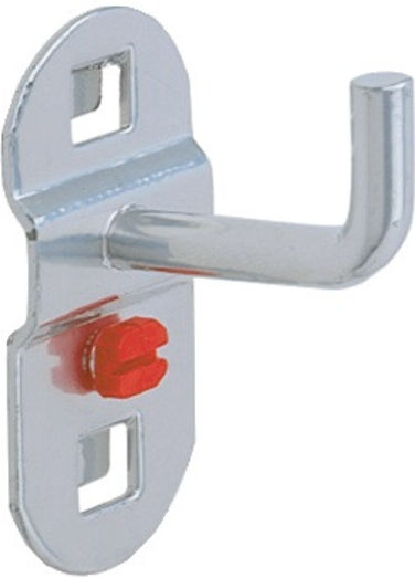 Porte-outils D. 6 mm P. 75 mm avec extrémité du crochet verticale p. panneaux pe ; Kappes (4040.01.0701)