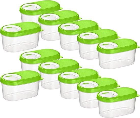Famanu set kruidenpotjes in verschillende maten en kleuren
