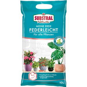 Substral Blumenerde Meine Erde Federleicht, Bio, für Zimmer- & Gartenpflanzen, mit Dünger, 10 Liter