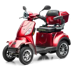 Seniorenmobil P4000, Blei-Akku, 25 km/h, 1000 Watt, Rot