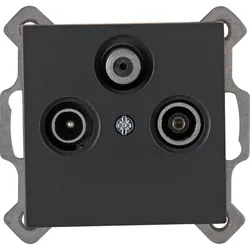 Kopp 941315083 ATHENIS - Antennensteckdose TV/RF/SAT, digitaltauglich, Farbe: anthrazit