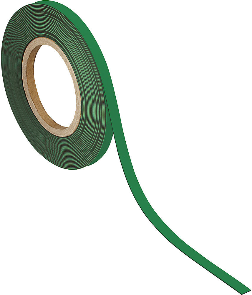 Kennzeichnungsband, magnethaftend, LxB 10000 x 10 mm, VE 2 Stk, grün MAUL