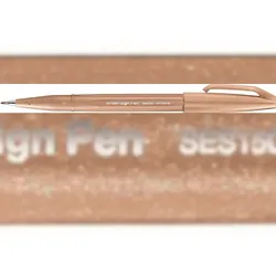 Pentel Arts SES15C-E2X Faserschreiber Brush Sign Pen hellbraun(S)