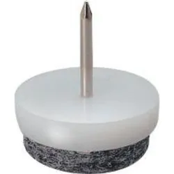 Dransfeld, Möbelgleiter + Schutzpuffer, Filzgleiter weiss 28 mm (Filzgleiter)