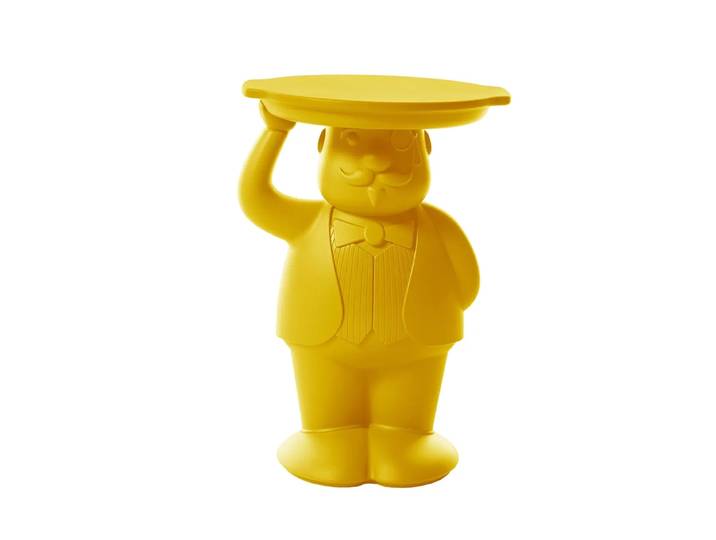 SLIDE table d'appoint AMBROGIO (Jaune safran - Polyéthylène)