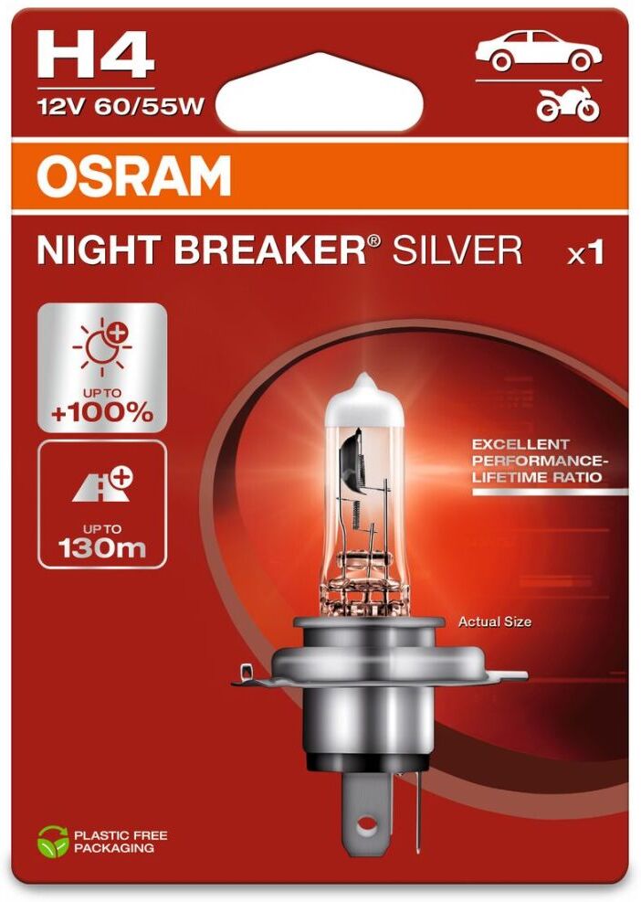 Ams-Osram Lampadina, Fendinebbia NIGHT BREAKER® SILVER 64193NBS-1BL