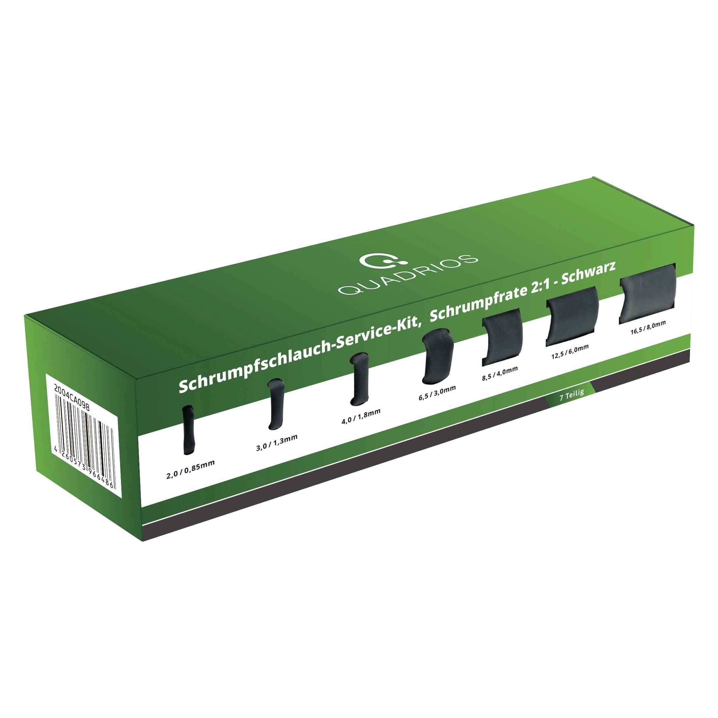 Quadrios Schrumpfschlauchsortiment Schrumpfschlauch Service Kit (7x) (2004CA098)
