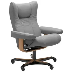 Stressless Bürostuhl Wing Office Leder Grau Batick Wild Dove