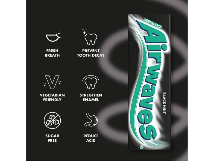 GUM DR Airwaves Menthol Noir Boîte 30 Paquets