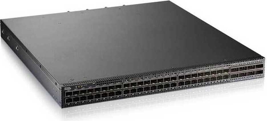 ZyXEL CX4800-56F - Switch - Faseraggregation - Layer 3 - verwaltet - 48 x 10/25 Gigabit SFP28 + 8 x 100 Gigabit QSFP28 - für den Einbau in ein Rack oder für den Einsatz auf einem Schreibtisch - PoE (323 W)