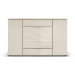Kommode Flipp Glas Beige Champagner