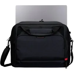 Targus CLASSIC 13-14IN BRIEFCASE BLK (14"), Notebooktasche, Rot, Schwarz