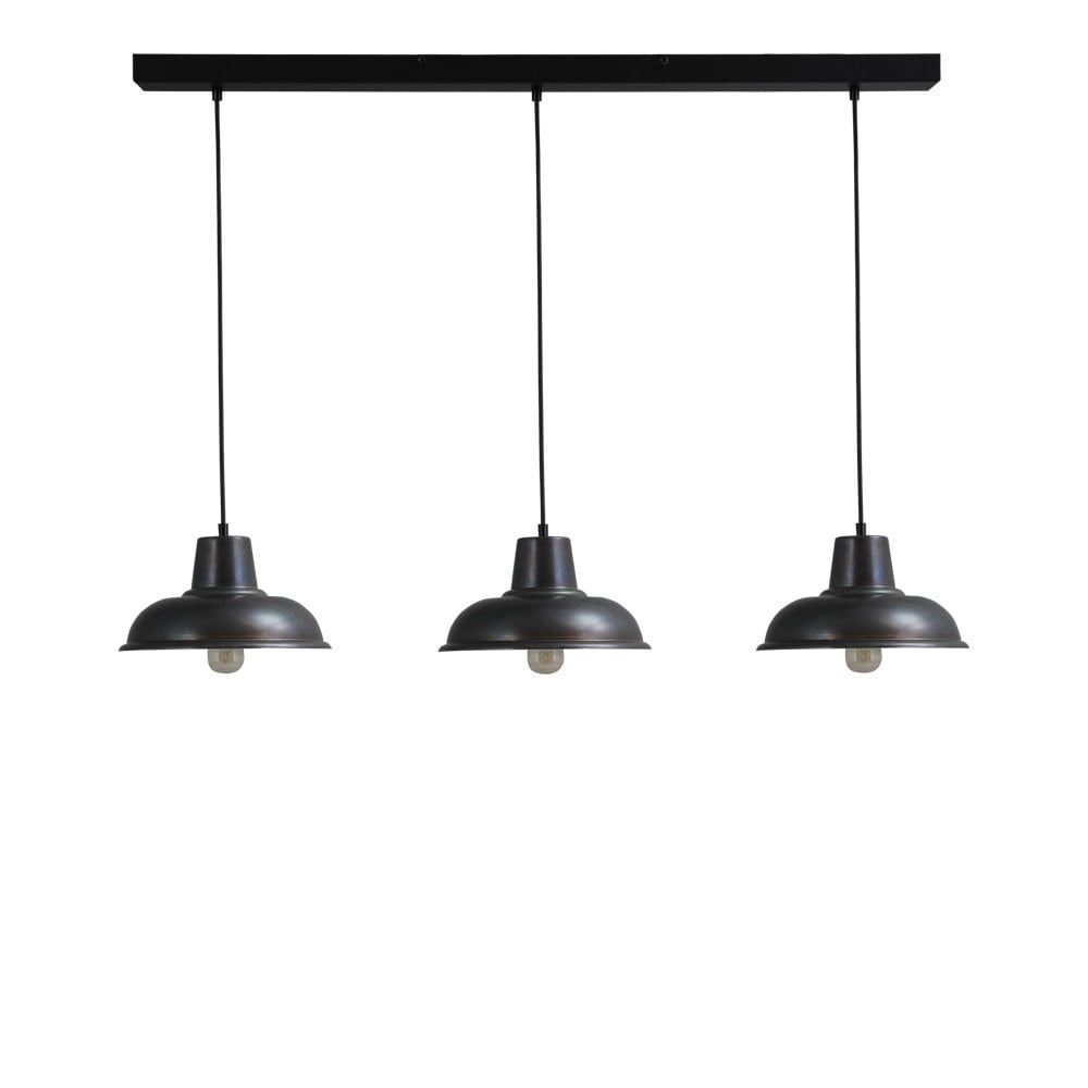 Masterlight Industrie eettafellamp Industria 2-lichts - Gunmetal Grey