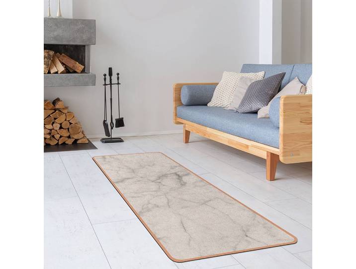 Läufer/Yogamatte Bianco Carrara 183 x 61cm Weiß