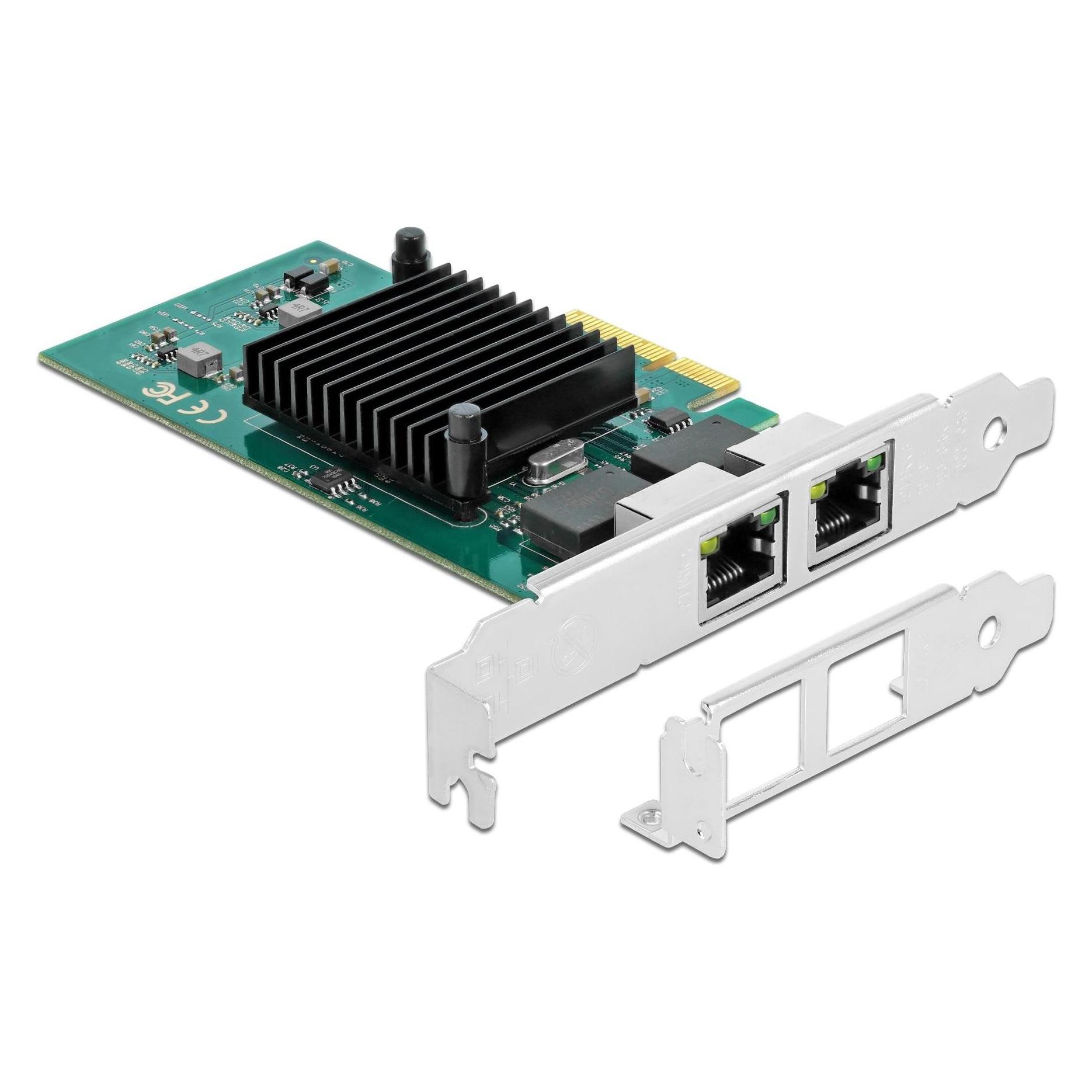 Delock PCI Express x4 Karte 2 x RJ45 Gigabit LAN i82576 (Ethernet, RJ45) (89021)